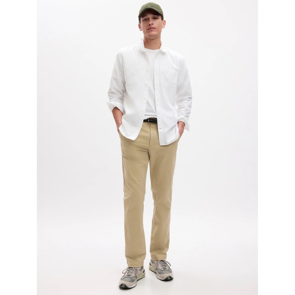 Gap Mens Straight Performance Khaki Chino Pants Tan 28x30 472757-05